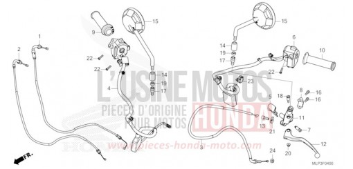 HANDLE LEVER/SWITCH/CABLE/MIRROR CL500AS de 2025